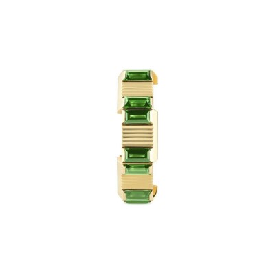 Bague Gucci Link To Love en or jaune et tourmaline, taille 52