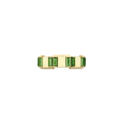 Bague Gucci Link To Love en or jaune et tourmaline, taille 52