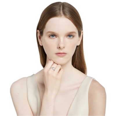 Bague Gucci Horsebit en or blanc et diamants