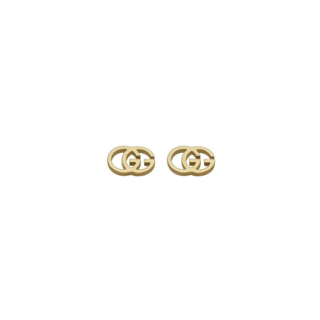 Boucles d'oreilles Gucci Interlocking en or jaune