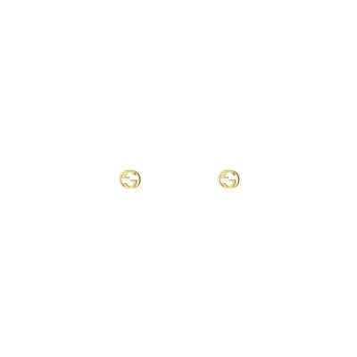 Boucles d'oreilles Gucci Interlocking en or jaune