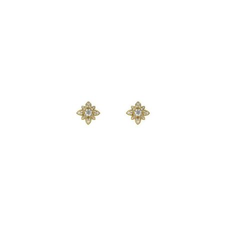 Boucles d'oreilles Gucci Flora en or jaune et diamant