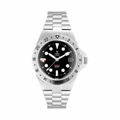 Montre Yema Superman Worldtime Steel GMT YGMT21A39-AMS