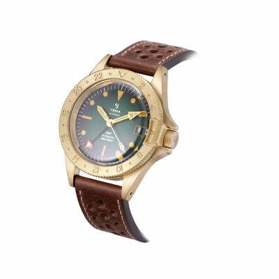 Montre Yema Superman Heritage GMT Bronze YGMTZ21A39-ZU31S