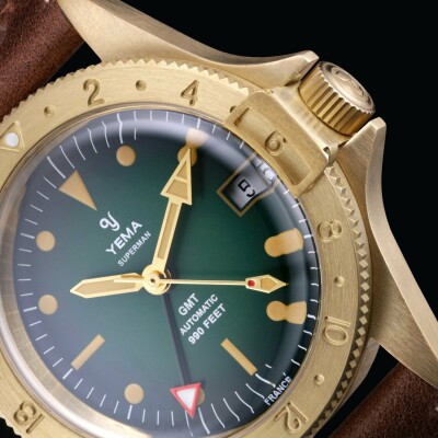 Montre Yema Superman Heritage GMT Bronze YGMTZ21A39-ZU31S