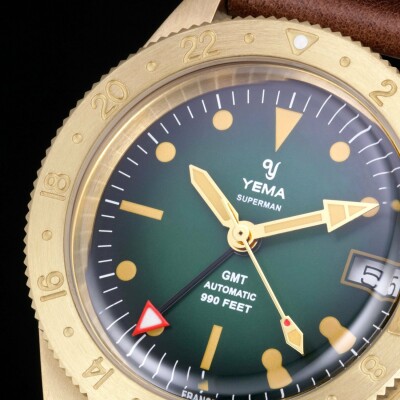 Montre Yema Superman Heritage GMT Bronze YGMTZ21A39-ZU31S