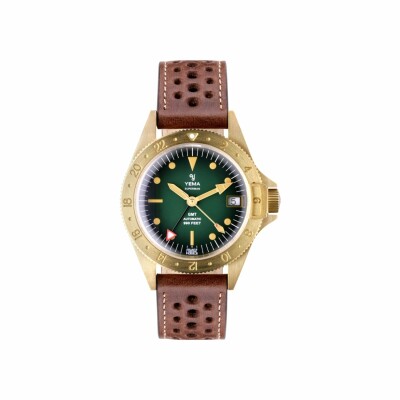 Montre Yema Superman Heritage GMT Bronze YGMTZ21A39-ZU31S