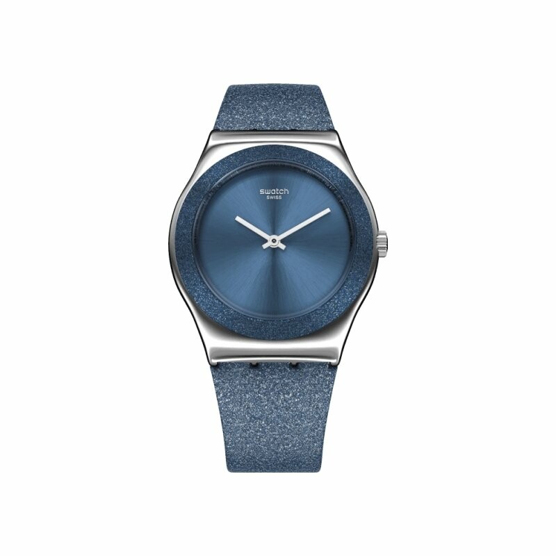 Montre Swatch Holiday Collection Blue Sparkle