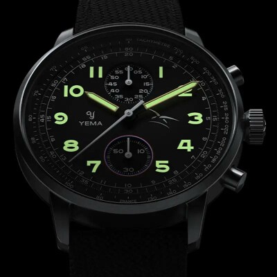 Montre Yema Flygraf Noir YMHF1582AA-AA