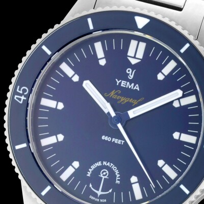 Montre Yema Navygraf Marine Nationale quartz YMHFMN39-GM