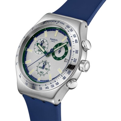 Montre Swatch Irony Chrono Blue Reflective