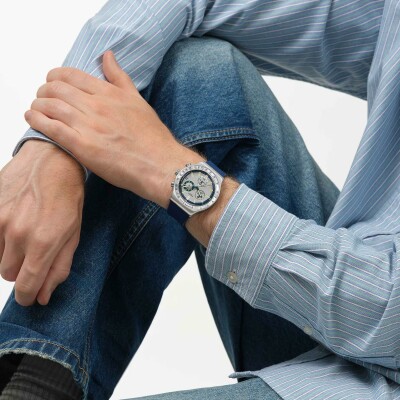 Montre Swatch Irony Chrono Blue Reflective