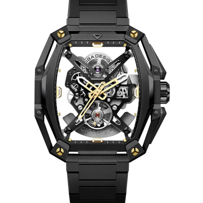 Montre CIGA Design Series Z Hunter Steel  Black Gold Z035-BB02-W1B