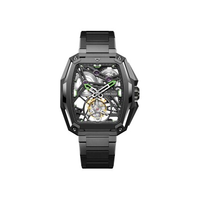 Montre Ciga Design Series Z Hunter Skeleton Tourbillon Carbon Z037-TIGR-1G6B