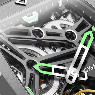 Montre Ciga Design Series Z Hunter Skeleton Tourbillon Silver Z037-TT01-1G6B