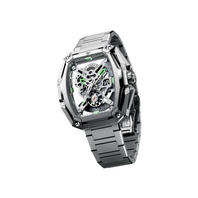 Montre CIGA Design Series Z Hunter Titanium Silver  Z041-TT01-1T