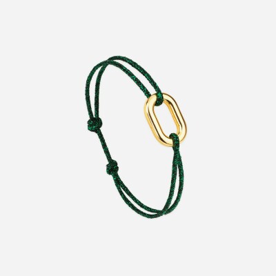 Bracelet sur cordon Le Vent à la Française Maillon en plaqué or, 16mm