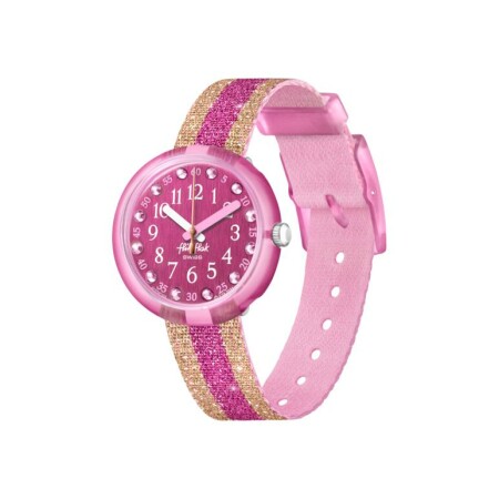 Montre Flik Flak Shine in pink