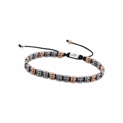 Bracelet Zeades Hobie Wave en acier et métal doré rose