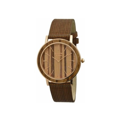 Montre Green Time en bois ZW085B