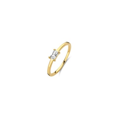 Bague Naiomy Moments en argent plaqué or jaune et oxydes de zirconium