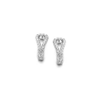 Boucles d'oreilles Naiomy Moments en argent et oxydes de zirconium