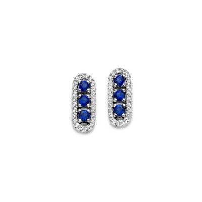 Boucles d'oreilles Naiomy Moments en argent et oxydes de zirconium