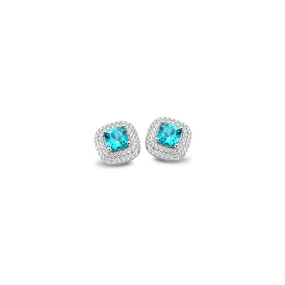 Boucles d'oreilles Naiomy Silver en argent et oxydes de zirconium