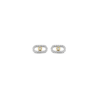 Boucles d'oreilles Naiomy Silver en argent et oxydes de zirconium