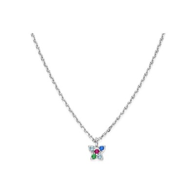 Collier Naiomy Princess Papillon en argent et oxydes de zirconium