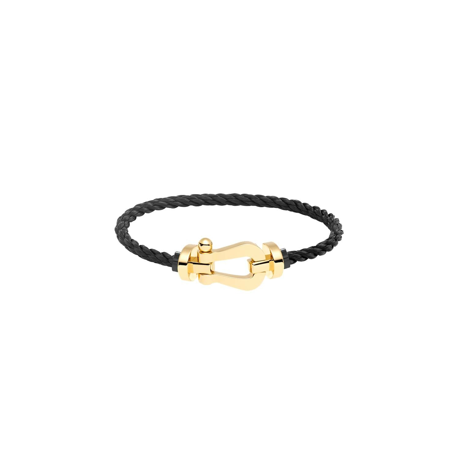 Men's bracelet type FRED in steel and 18 carat gold