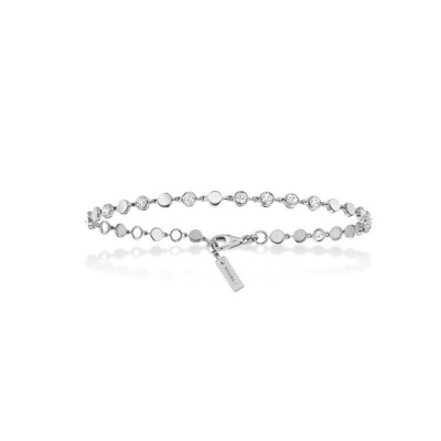 Bracelet Messika D-Vibes PM en or blanc et diamants vue 2