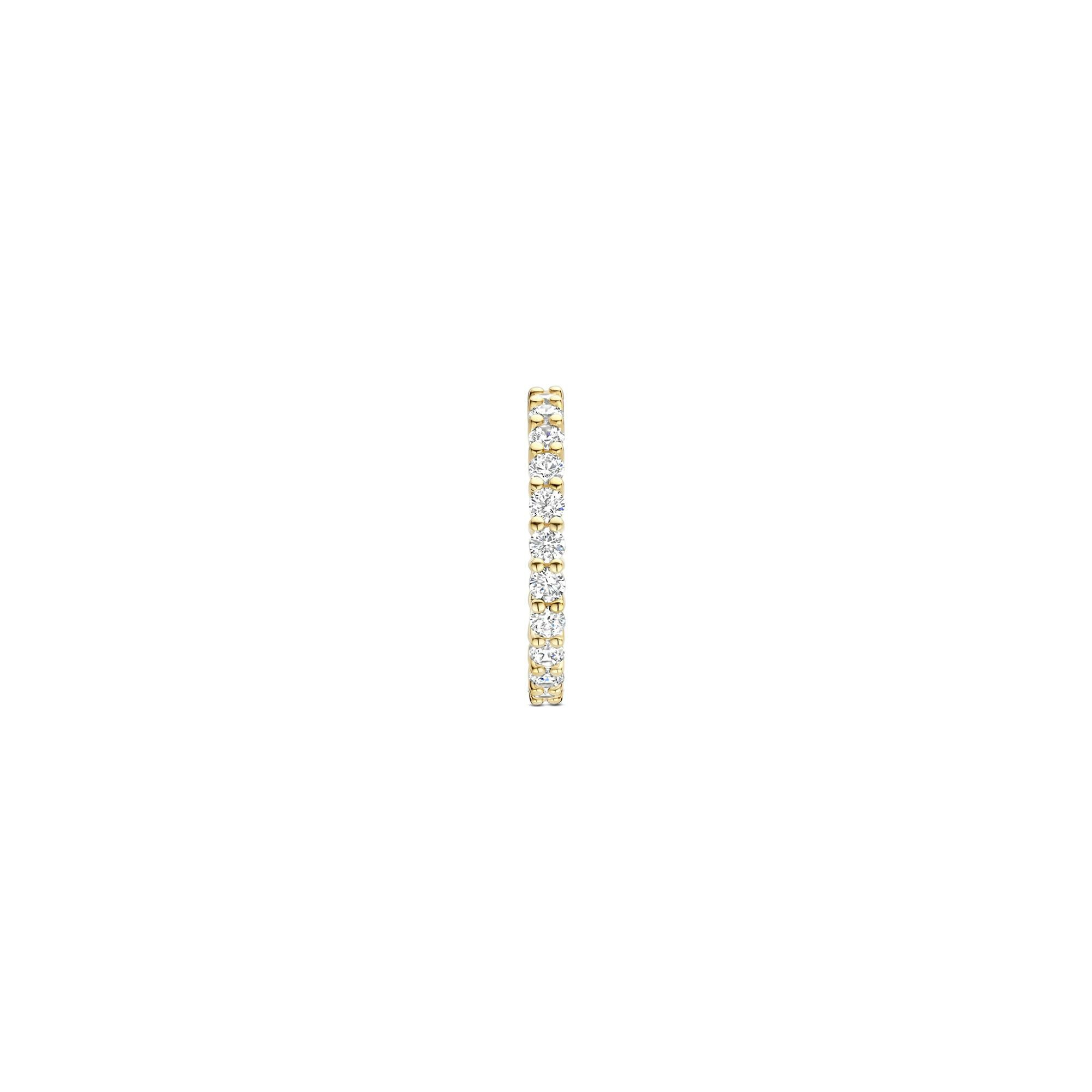 Bague Ti Sento en argent doré et oxyde de zirconium, taille 56 vue 3
