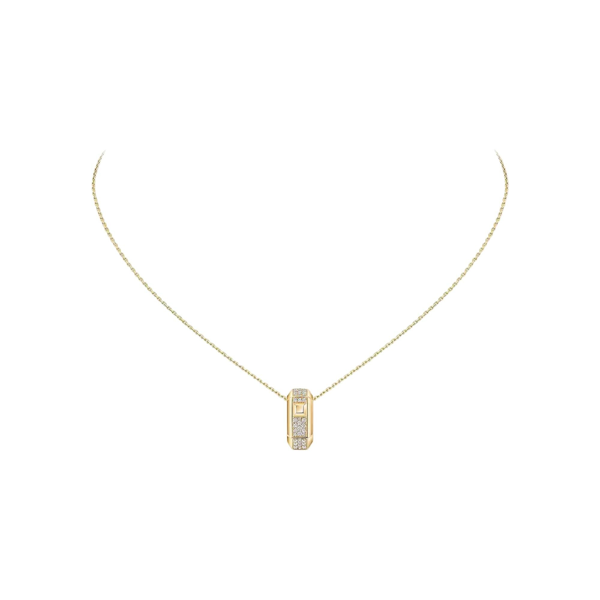 Collier pendentif Messika Moderniste pendentif en or jaune et diamant