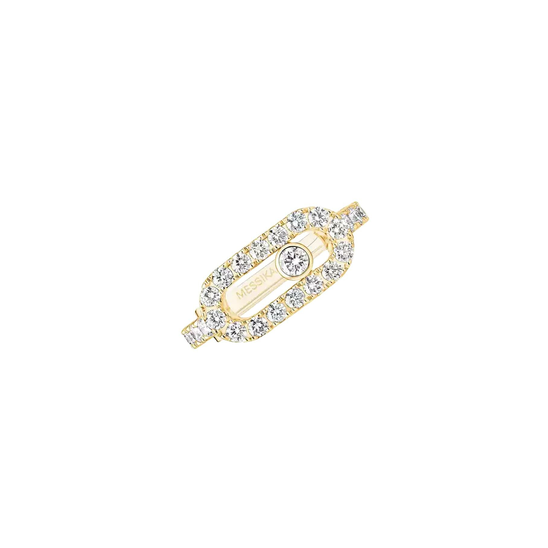 Earcuffs Messika Move Uno pavé en or jaune et diamant