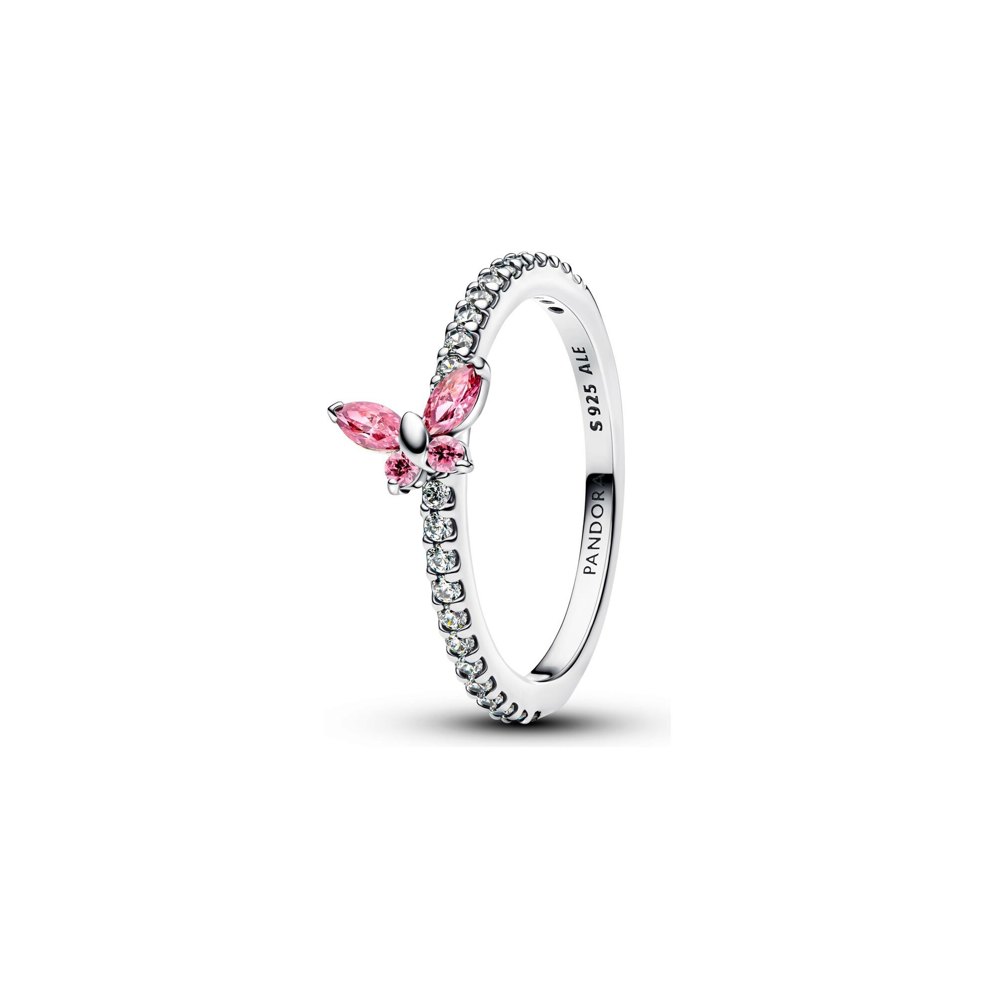 Bague Pandora Papillon Scintillante en argent et oxydes de zirconium, taille 52 vue 1