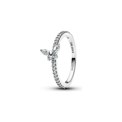 Bague Pandora Papillon Scintillante en argent et oxydes de zirconium, taille 54 vue 1