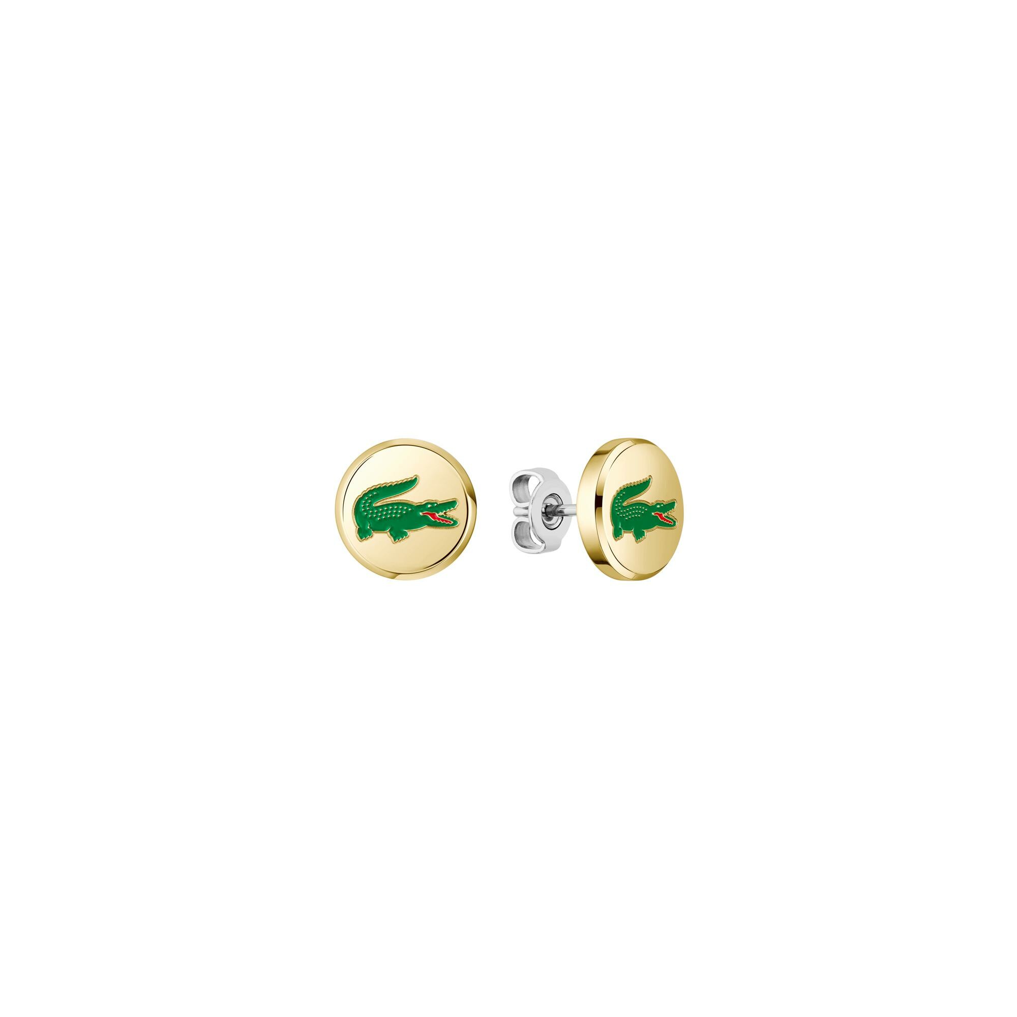 Boucles d'oreilles Lacoste Arthor en acier doré vue 1