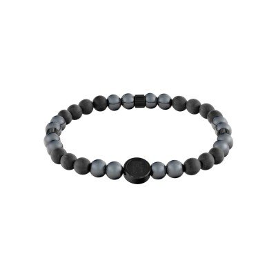 Bracelet Tommy Hilfiger en acier et hématite vue 1