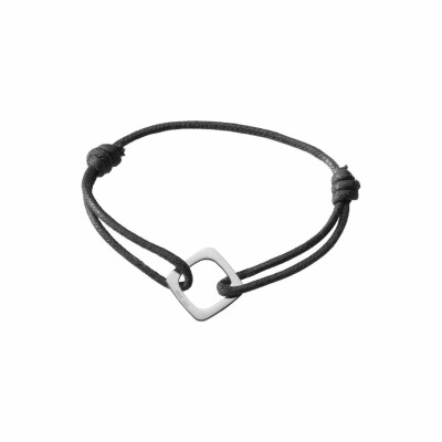 Bracelet sur cordon dinh van Impression grand modèle en or blanc vue 1