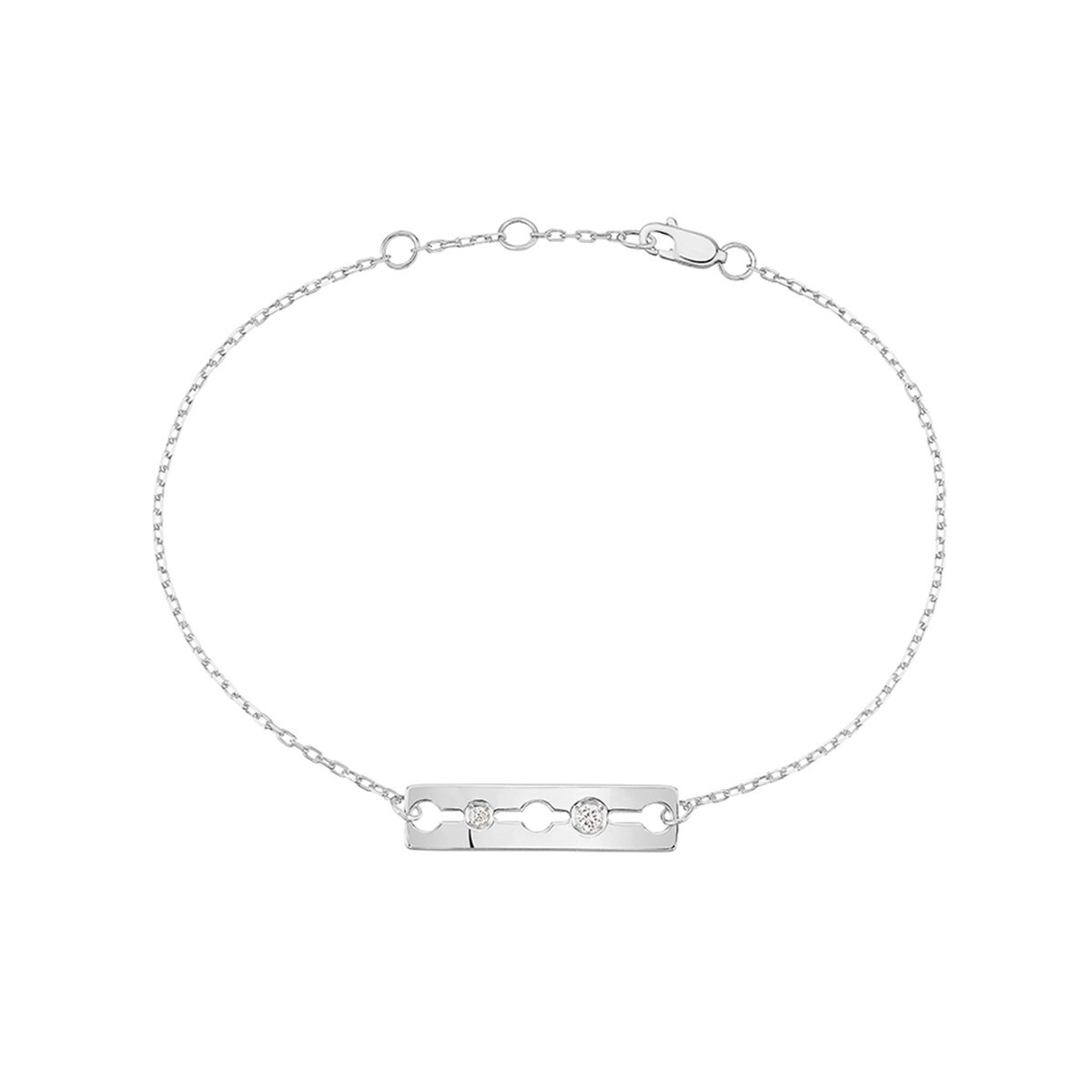 Bracelet Pulse dinh van en or blanc et diamants vue 1
