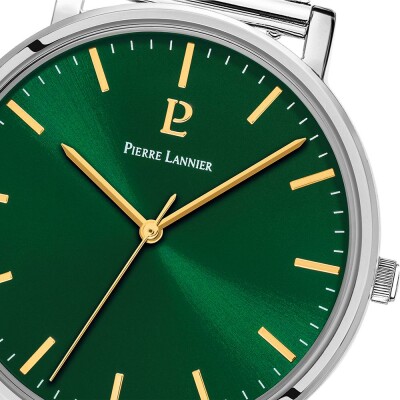 Coffret de montre Pierre Lannier Essential et bracelet en cuir brun 386C171 vue 2