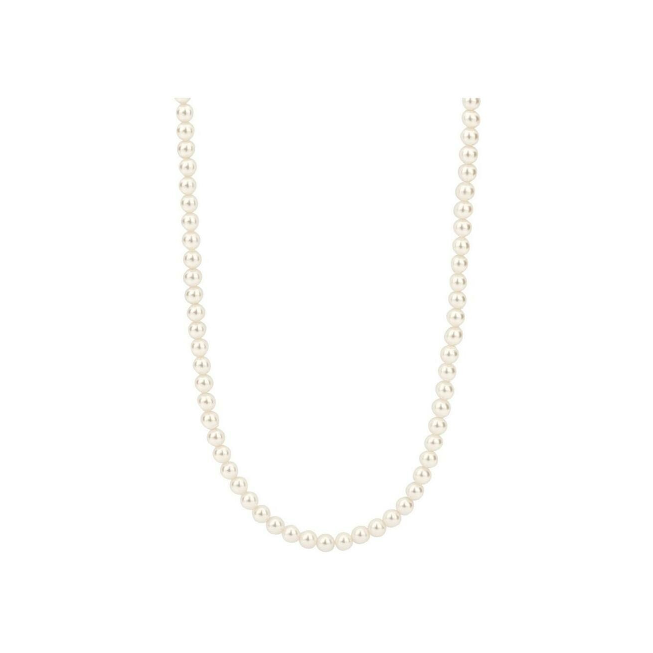 Collier Ti Sento en argent plaqué platine et perles vue 1