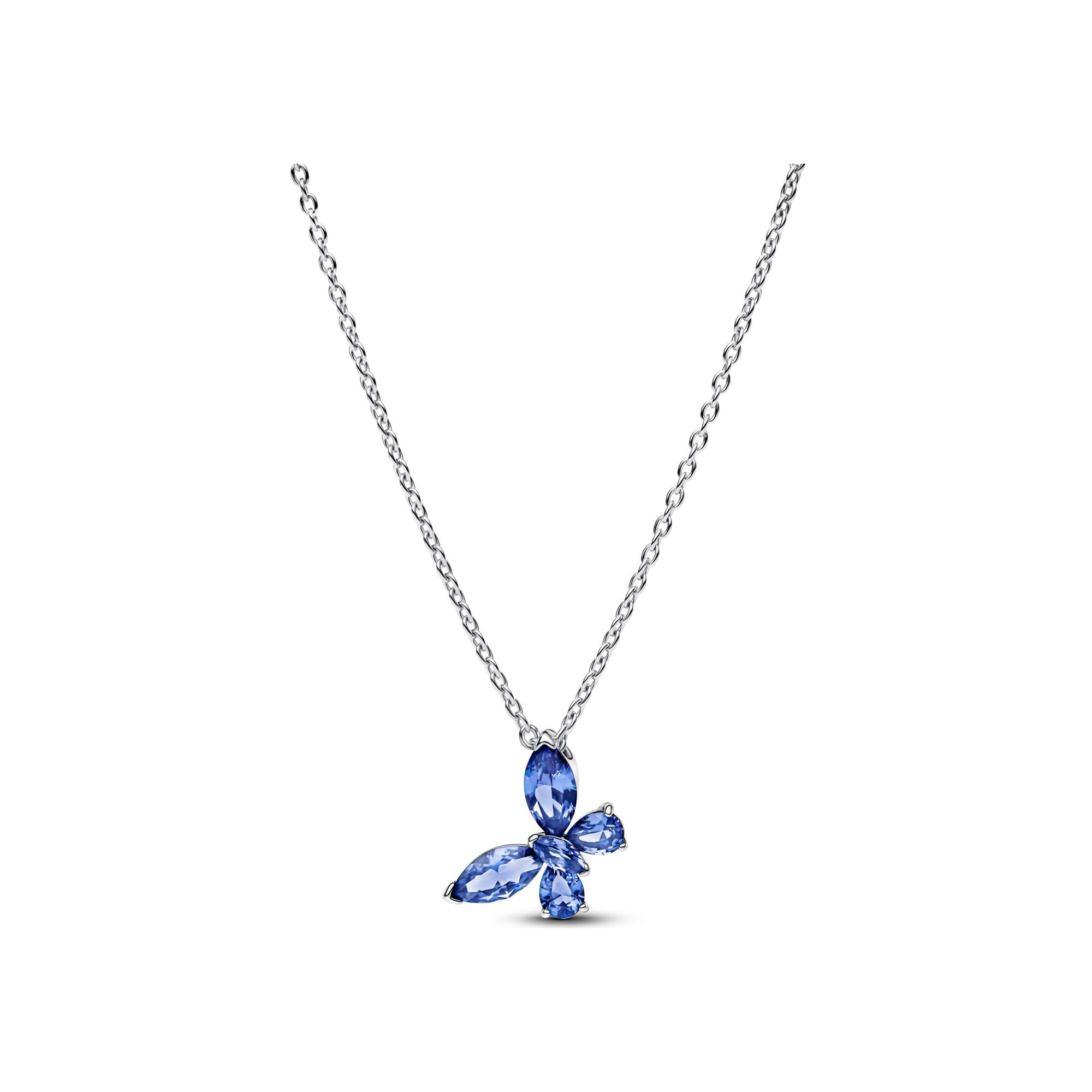 Collier Pandora Papillon en argent et oxydes de zirconium, 45 cm