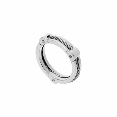 Bague FRED Force 10 Winch en or blanc vue 1