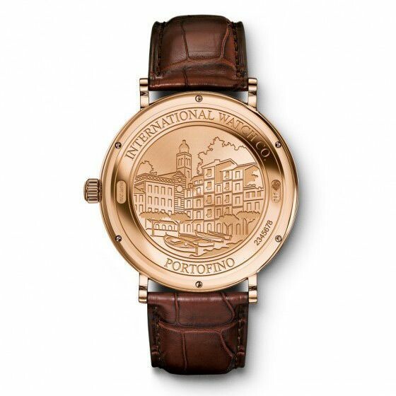 Boîtier rond et profil élégant d’une montre IWC Portofino