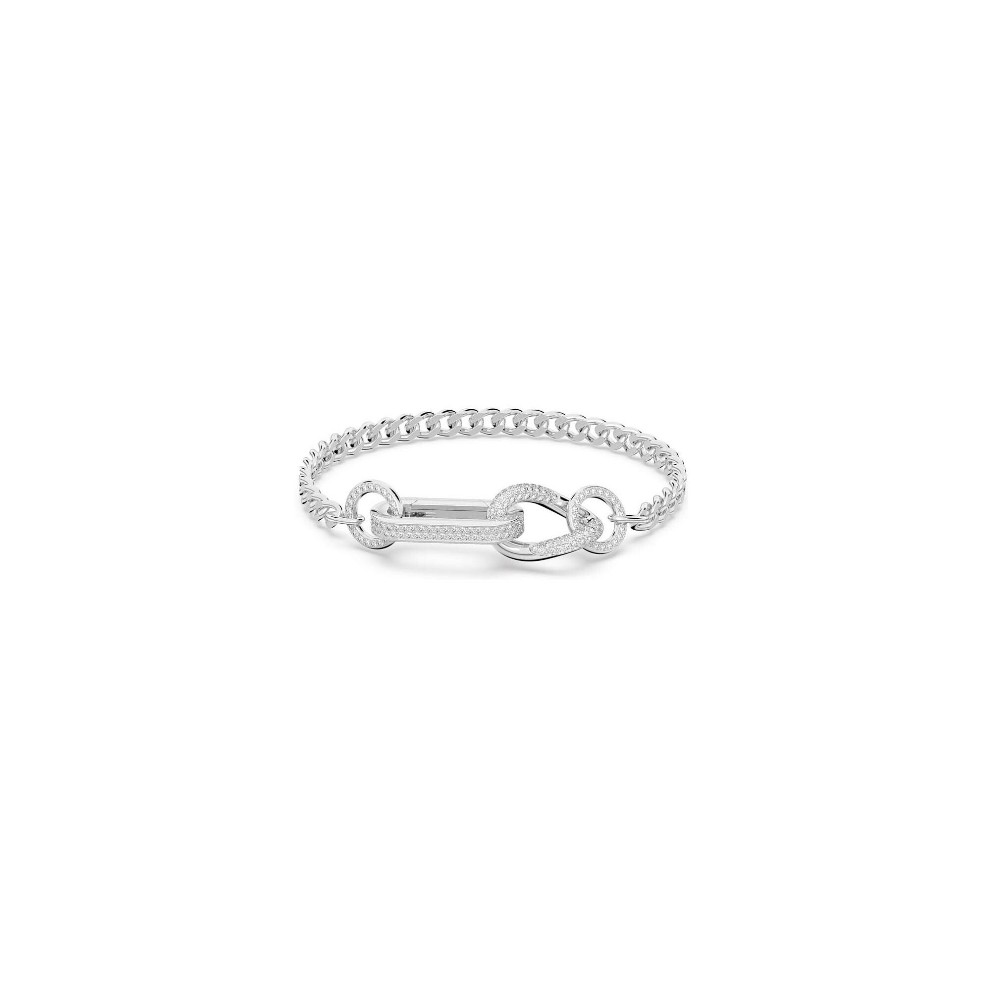 Bracelet Swarovski Dextera en métal rhodié et cristaux Swarovski, taille S vue 1
