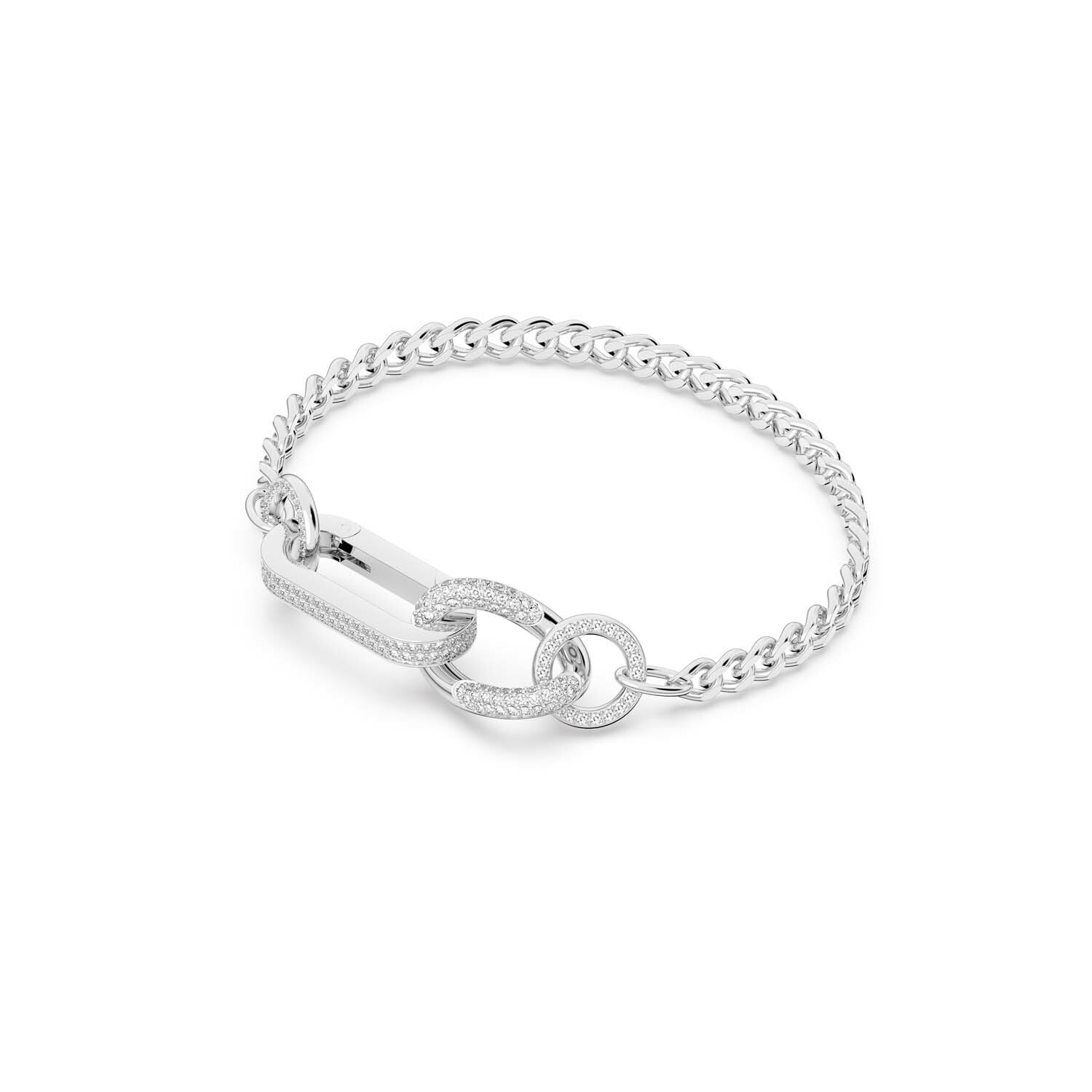 Bracelet Swarovski Dextera en métal rhodié et cristaux Swarovski, taille S vue 2