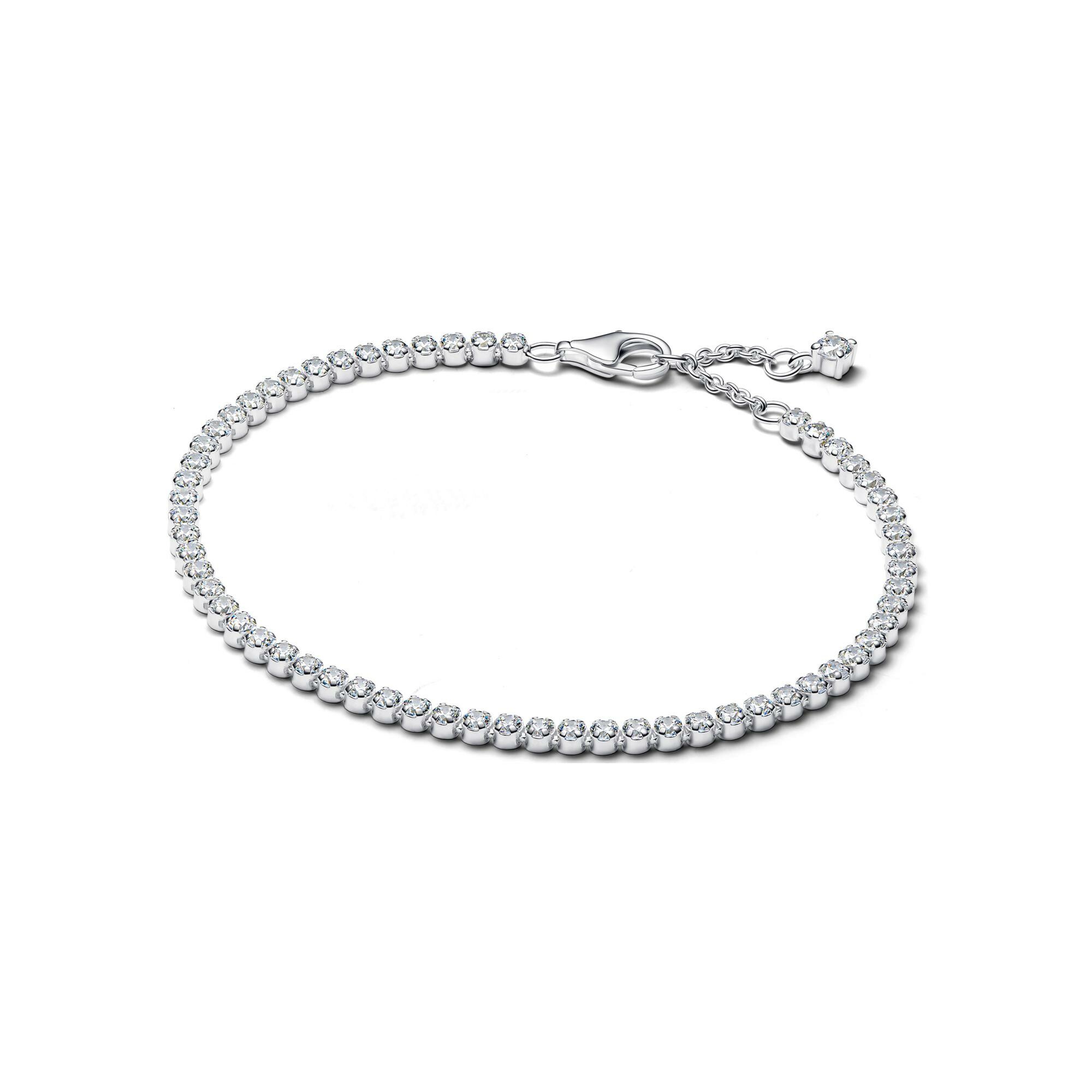 Bracelet Pandora Rivière Scintillant en argent et oxydes de zirconium, 18 cm
