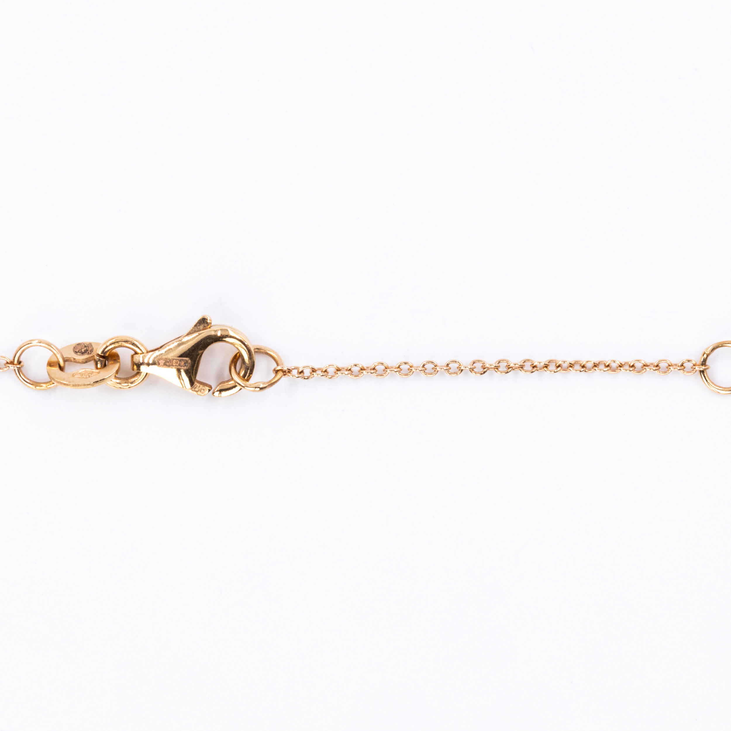 Collier Spring or rose, saphir multicolores & diamants  vue 2